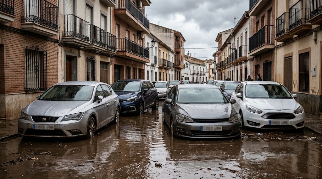 Coche dañado por una DANA o inundación: cómo reclamar al Consorcio